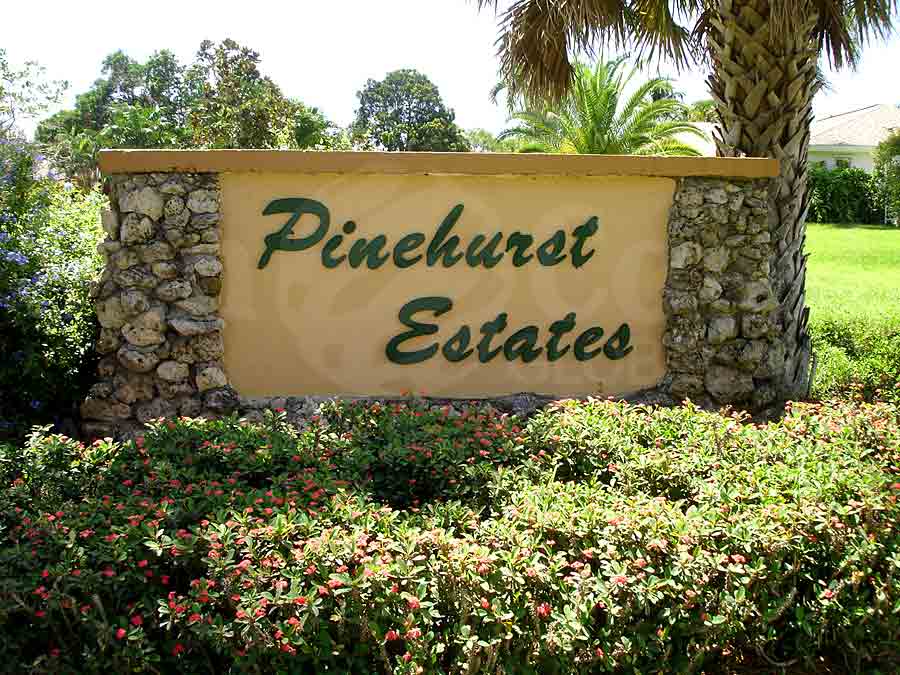 Pinehurst Estates Signage